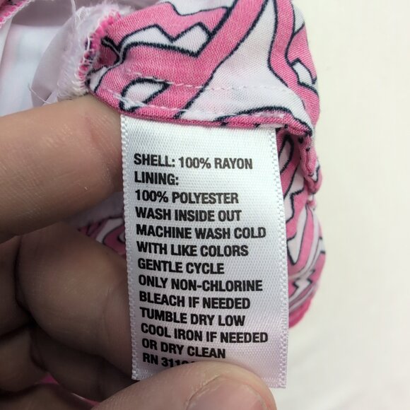 Crown & Ivy Pink Geometric Sleeveless Blouse 2X - Picture 10 of 10